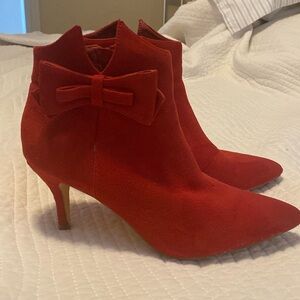 Women’s Red Boots Heels size 10
